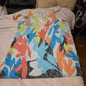 NWT Crown and Ivory Tropical Colors Woman's Dress SZ 3X